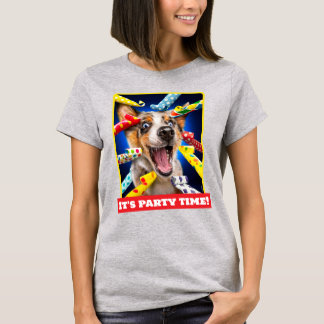 Camiseta Assopradores de Festa de Cachorro Feliz