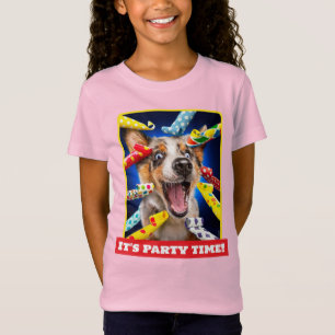 Camiseta Assopradores de Festa do Cão Feliz