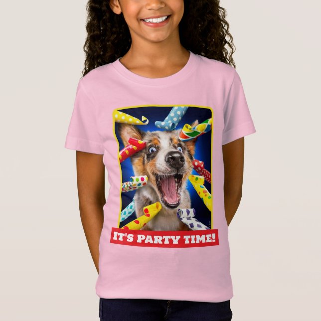 Camiseta Assopradores de Festa do Cão Feliz (Frente)