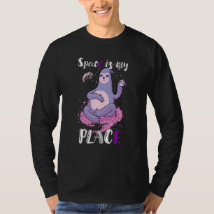 Camiseta Asssexual Lesma Espacial Galáxia Espacial É Meu Lu