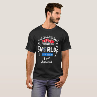 Camiseta Assuma o mundo, mas me distraí, ZFJ