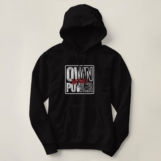 Camiseta Assuma Seu Poder – Design de Citação Motivacional  (Frente do Design)