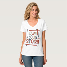 Camiseta Assuma Sua História – Design de Tipografia Inspira