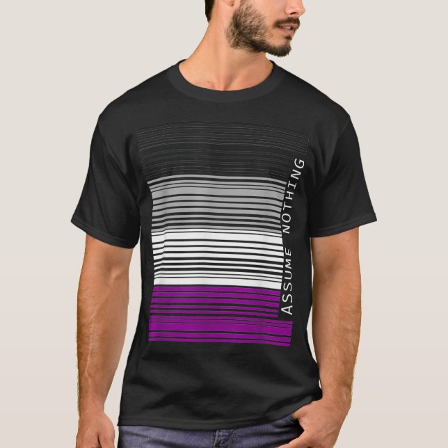 Camiseta Assume Nothing Asexual Ace Pride Aromantic Asexual (Frente)