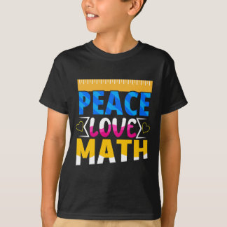 Camiseta Assunto da Escola de Matemática Peace Love