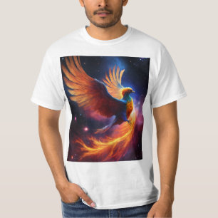 Camiseta Assunto: Nebula Phoenix: Um Pássaro Cósmico de Gal