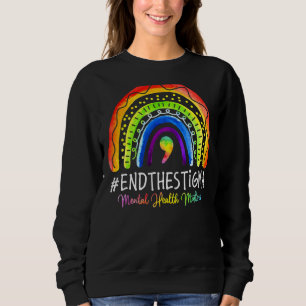 Camiseta Assuntos De Saúde Mental Acabam Com O Arco-Íris Es
