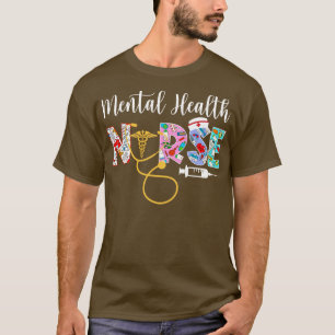 Camiseta Assuntos De Saúde Mental Enfermeira Presente Psiqu