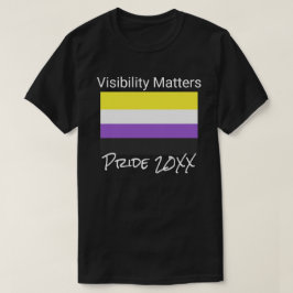 Camiseta Assuntos de Visibilidade, Sinalizador do Orgulho N