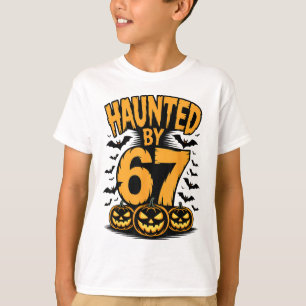 Camiseta Assustador Assombrado 67 Meme Seis Sete 6-7 Engraç