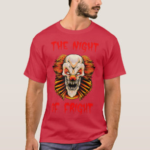 Camiseta Assustador Assustador No Halloween A Noite Do Medo
