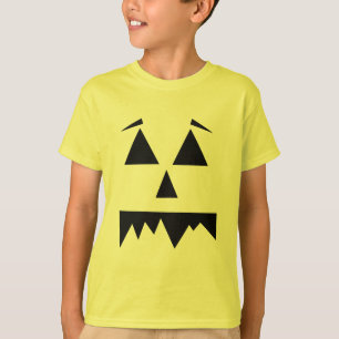 Camiseta Assustador Cara de Pumpkin no Dia das Bruxas Spook