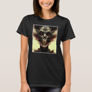 Camiseta Assustador Caveira Horror Pesadelo Assustador Face