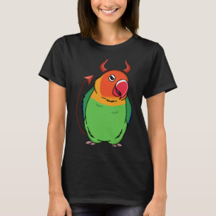 Camiseta Assustador do Diabo Papagaio I Fischers Lovebird
