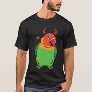Camiseta Assustador do Diabo Papagaio I Fischers Lovebird