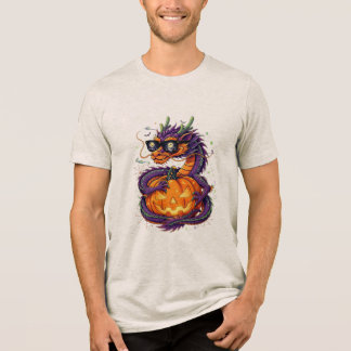Camiseta Assustador e Elegante: O Dragão de Halloween