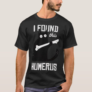 Camiseta Assustador Eu Encontrei Este Humero Gato Negro Hum