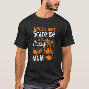 Camiseta Assustador Inglês Bulldog Mãe Halloween