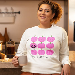 Camiseta Assustador Jack-O'-Lanterna com Pumpkins