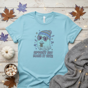Camiseta Assustador, mas Deixe-o um Fantasma de Halloween F