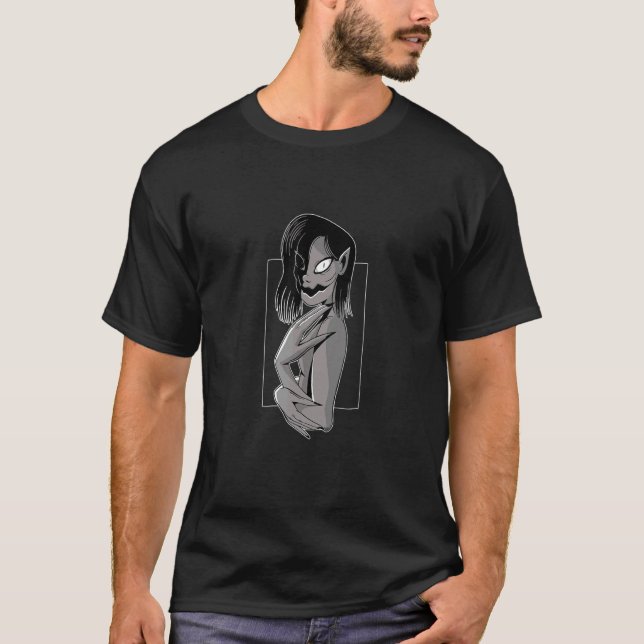 Camiseta Assustador Monstro Olhando (Frente)