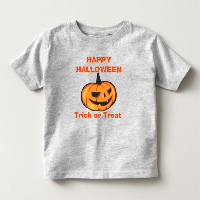 Camiseta Assustador Pumpkin Feliz Halloween (Frente)