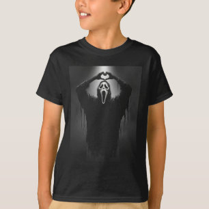 Camiseta Assustador Rosto Assustador O Coração Fantasma Mão