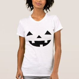 Camiseta Assustador rosto de abóbora do Halloween com recur