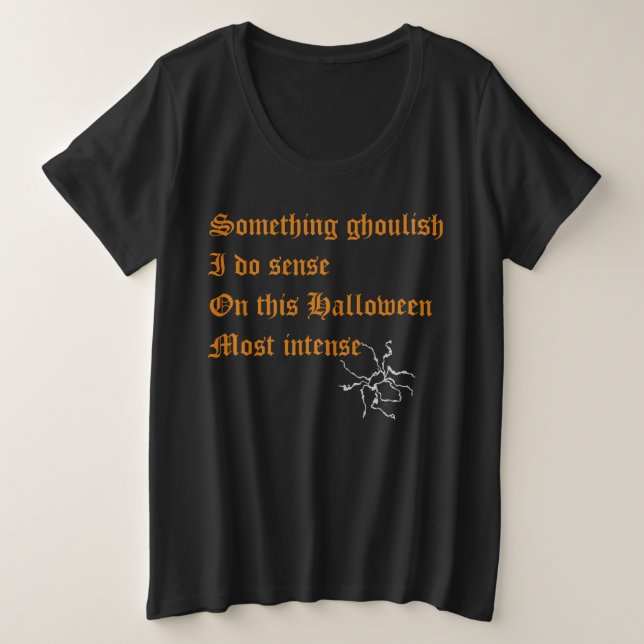 Camiseta Assustadora de Halloween (Frente do Design)