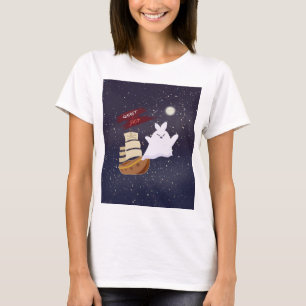 Camiseta Assustadora de Halloween do Navio Fantasm