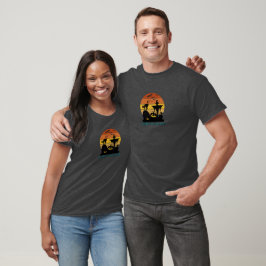 Camiseta Assustadora do Pôr do Sol