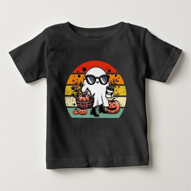 Camiseta Assustadoramente engraçado Halloween Fantasma Casu (Frente)