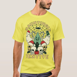 Camiseta Assustadoramente Festivo: Halloween Encontra Cheer