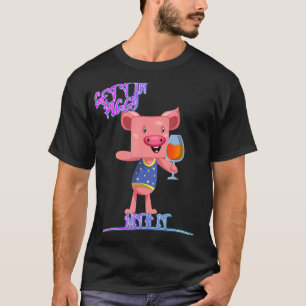 Camiseta Assustando Com Ele Bebendo De Porcos Citações Humo
