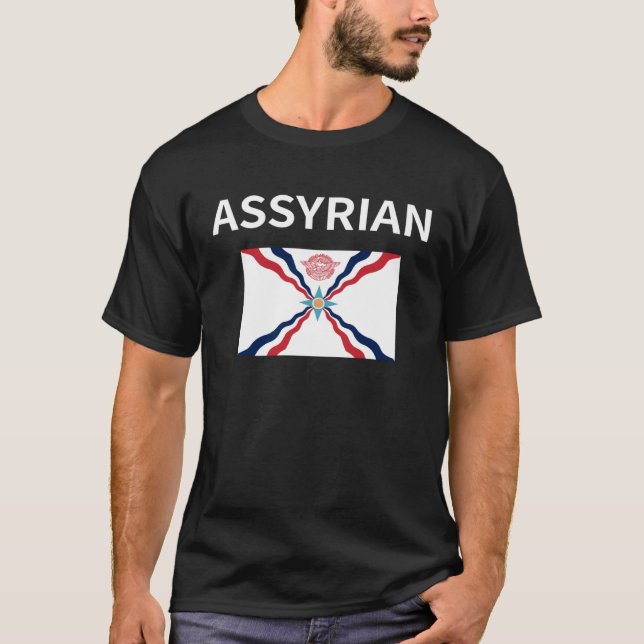 Camiseta Assyria Pride  Assyrian Flag (Frente)