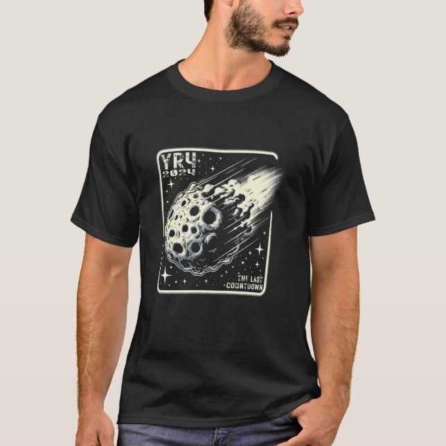 Camiseta Asteróide 2024 YR4 Asteróide 2024 YR4 Impacto Pote (Frente)