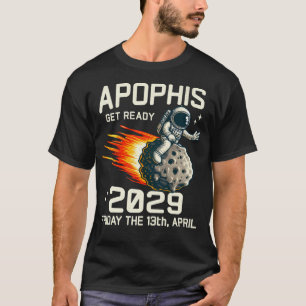 Camiseta Asteroide Apophis 2029 Astronauta Engraçado