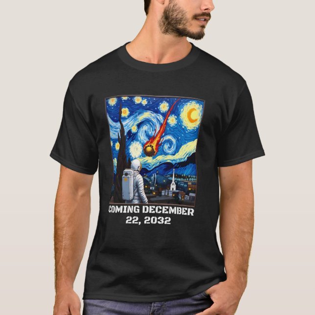 Camiseta Asteróide Engraçado 2032 YR4 Asteróide 2024 YR4 Ar (Frente)
