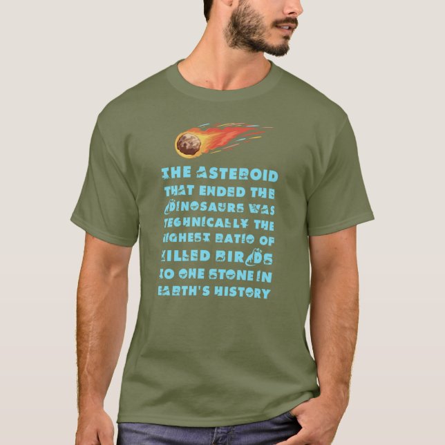 Camiseta Asteroide que Matou os Dinossauros (Frente)