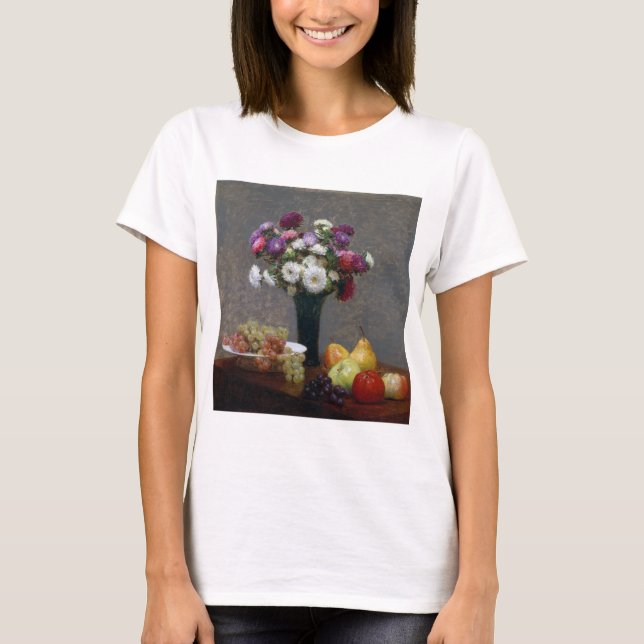Camiseta Asters and Fruta, Henri Fantin-Latour (Frente)