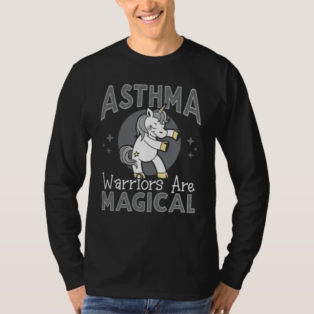 Camiseta Asthma Warriors Are Magical Breathing Wheezing Uni (Frente)