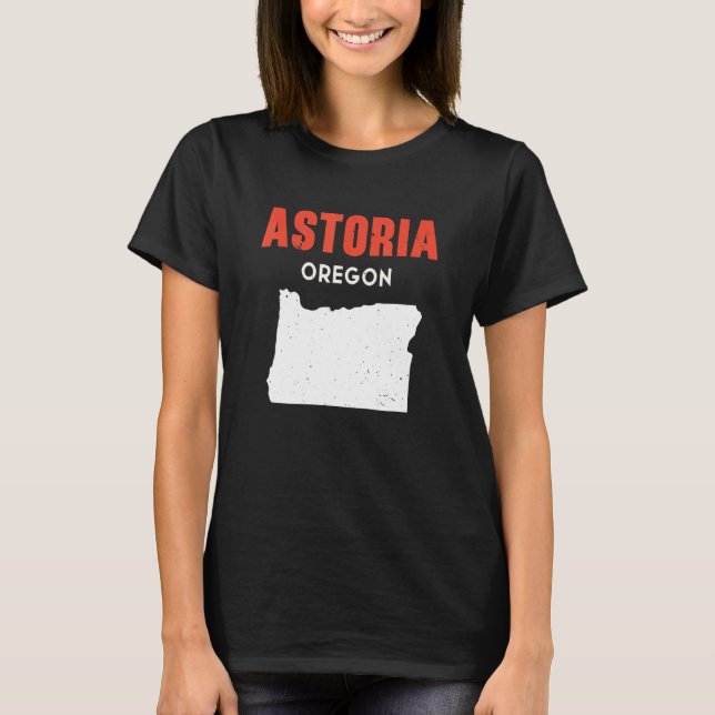Camiseta Astoria Oregon USA State America Travel Oregonian (Frente)