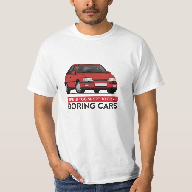 Camiseta Astra GTE - A vida é muito curta - 34 cores (Frente)