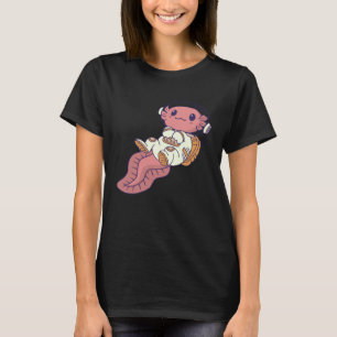 Camiseta astral espacial axolotl bonito axolotl