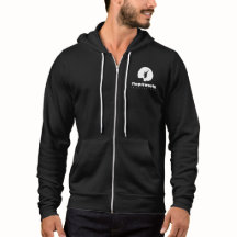 Astro Black e White Zip Hoodie