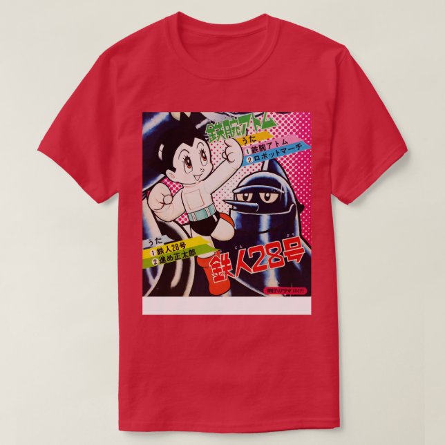 Camiseta Astro Boy e Gigantor (Frente do Design)