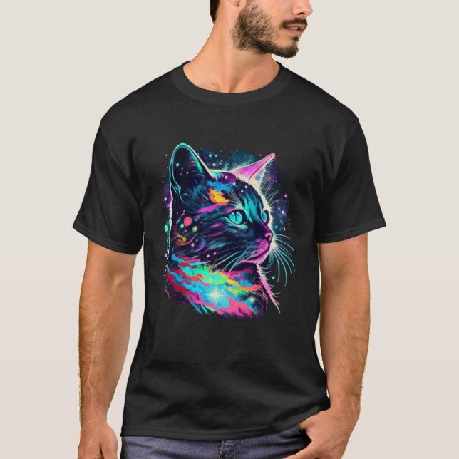 Camiseta Astro Rainbow Cat (Frente)