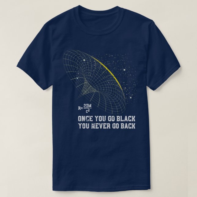 Camiseta Astrofísica Blackhole Pun Physics (Frente do Design)