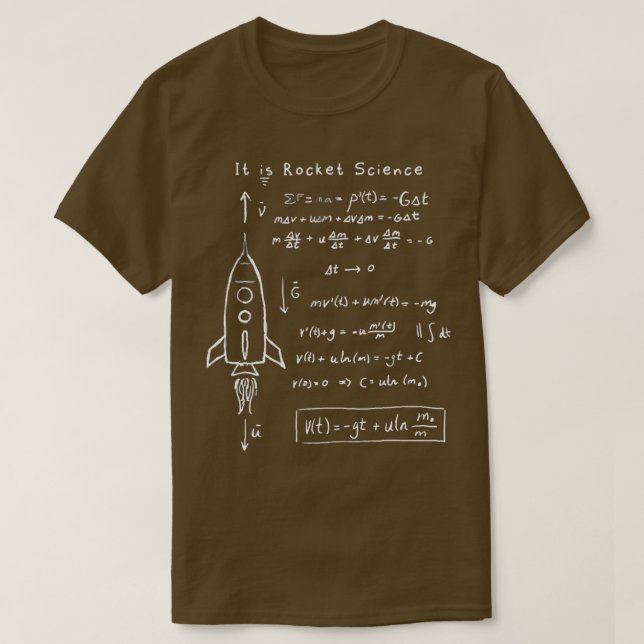 Camiseta Astrofísica Rocket Aerospace Science Art (Frente do Design)