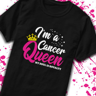 Camiseta Astrologia Cancer Aniversário Rainha Zodiac junho